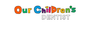 our children's dentist logo 407 by 138 pixels