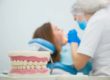 a woman gets treatment for a dental emergency