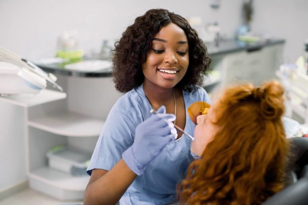 Filling, cavity woman learns about what to expect during a filling
